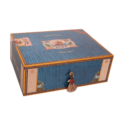 Elie Bleu Humidor Flor de Alba – Blue Sycamore – 200 cigars