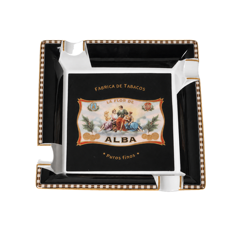 Cendrier Elie Bleu Alba Noir – 4 cigares