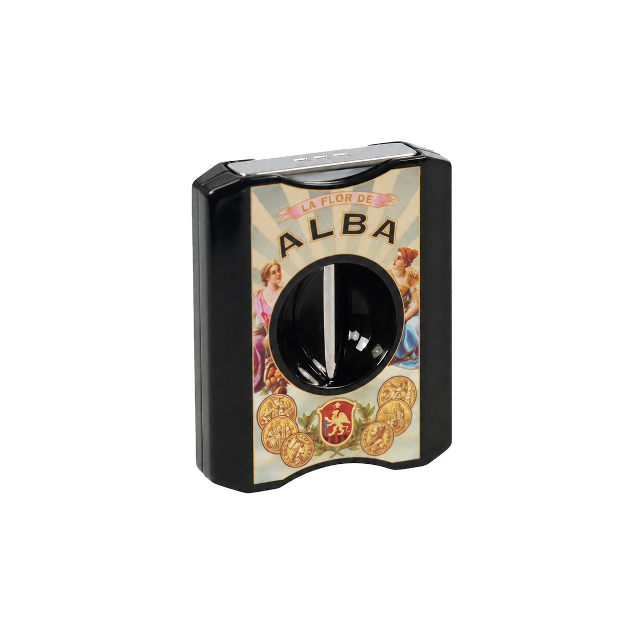Coupe-cigare Elie Bleu V-Cut Alba Noir