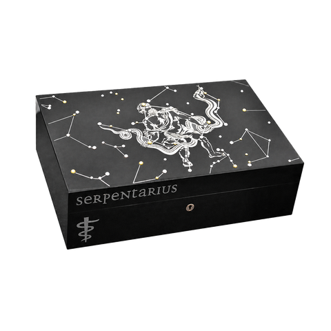 Humidor Elie Bleu Zodiaque Serpentaire Noir – 110 cigares