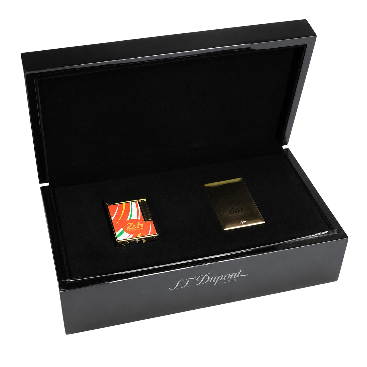 Briquet S.T. Dupont Ligne 2 Cling 24h du Mans Red/Gold