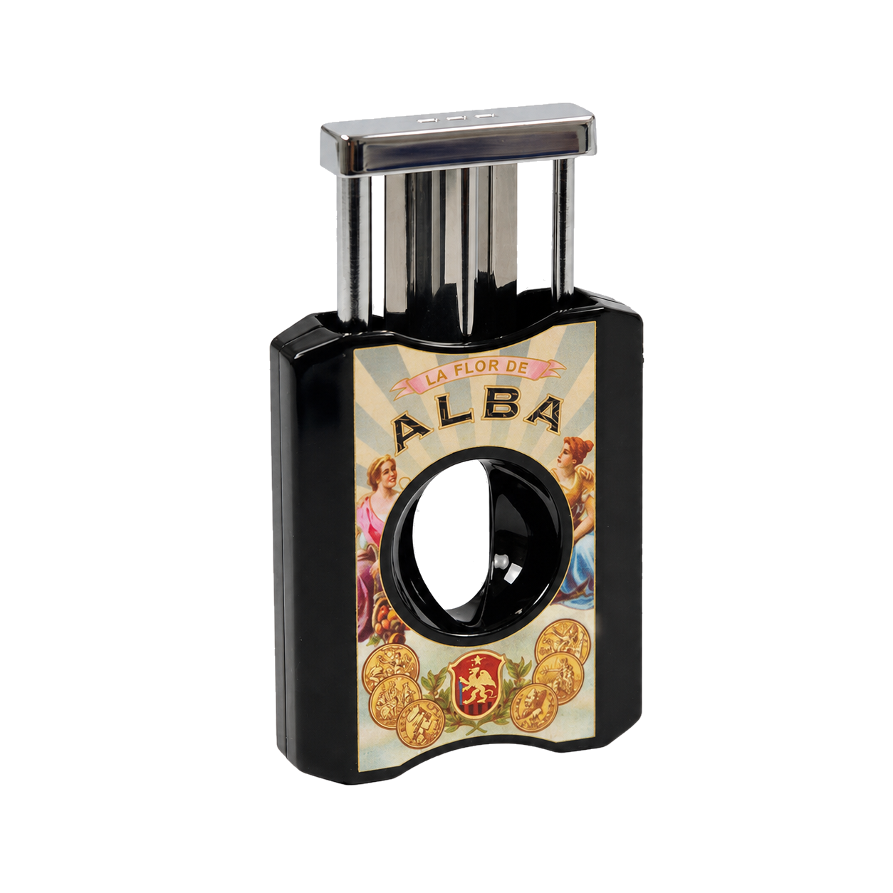 Coupe-cigare Elie Bleu V-Cut Alba Noir