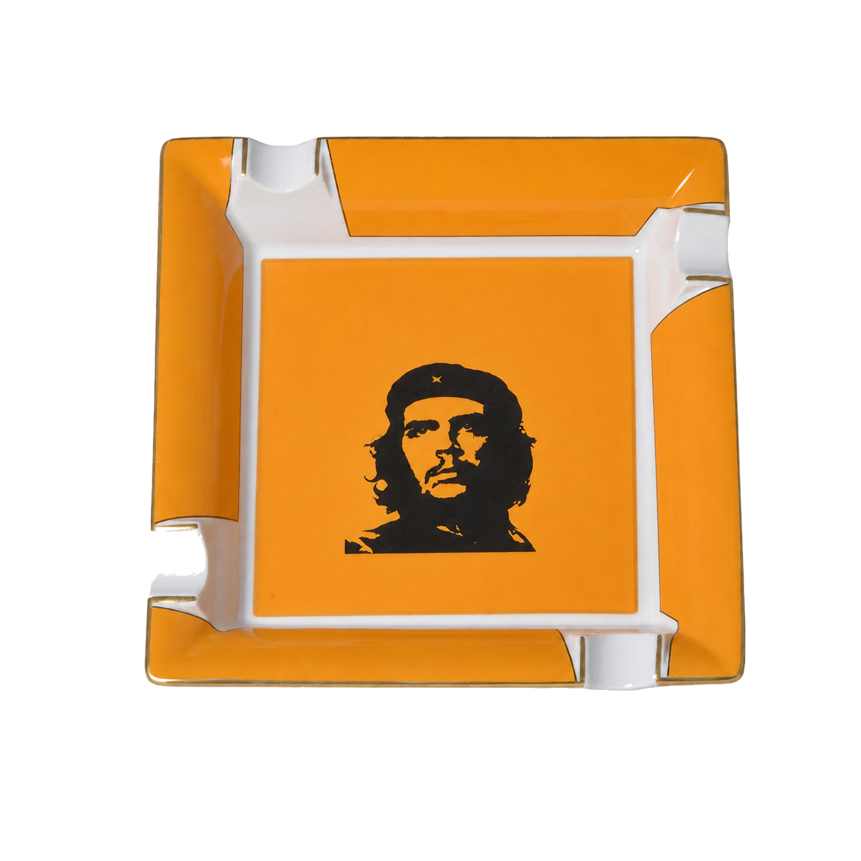 Cendrier Elie Bleu Che Jaune 4 cigares