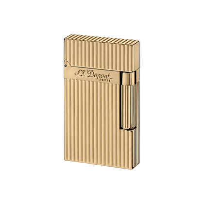 Mechero S.T. Dupont Ligne 2 líneas verticales acabado oro amarillo