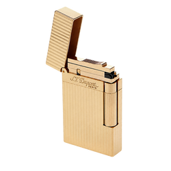 Briquet S.T. Dupont Ligne 2 lignes verticales finition or jaune