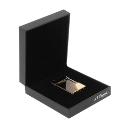 Briquet S.T. Dupont Ligne 2 lignes verticales finition or jaune