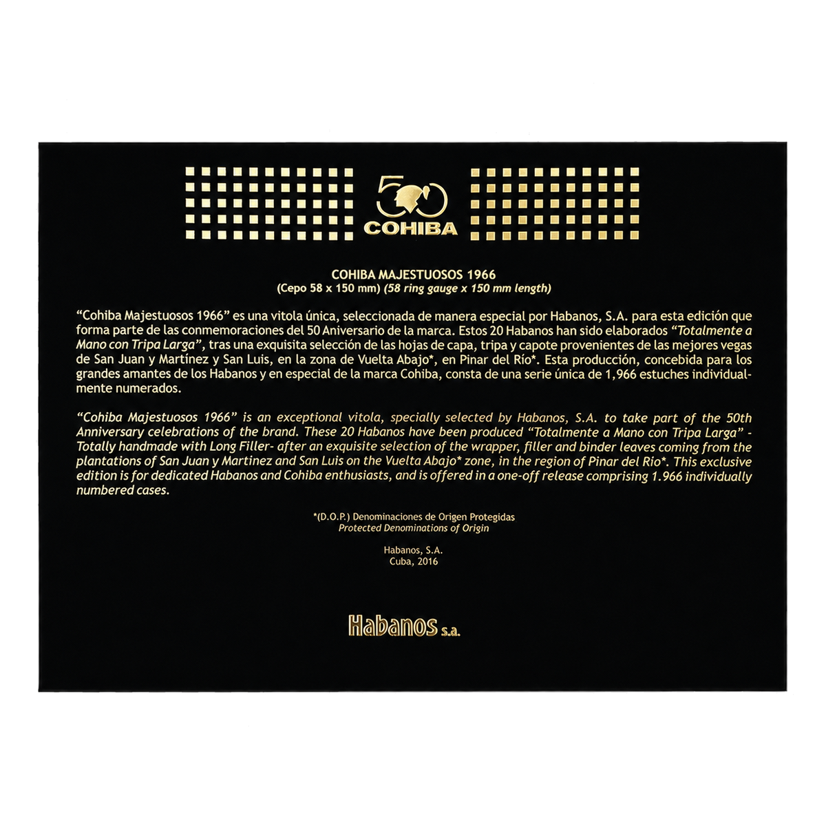 Humidor Cohiba Majestuosos 1966 – 50 Aniversario (20)