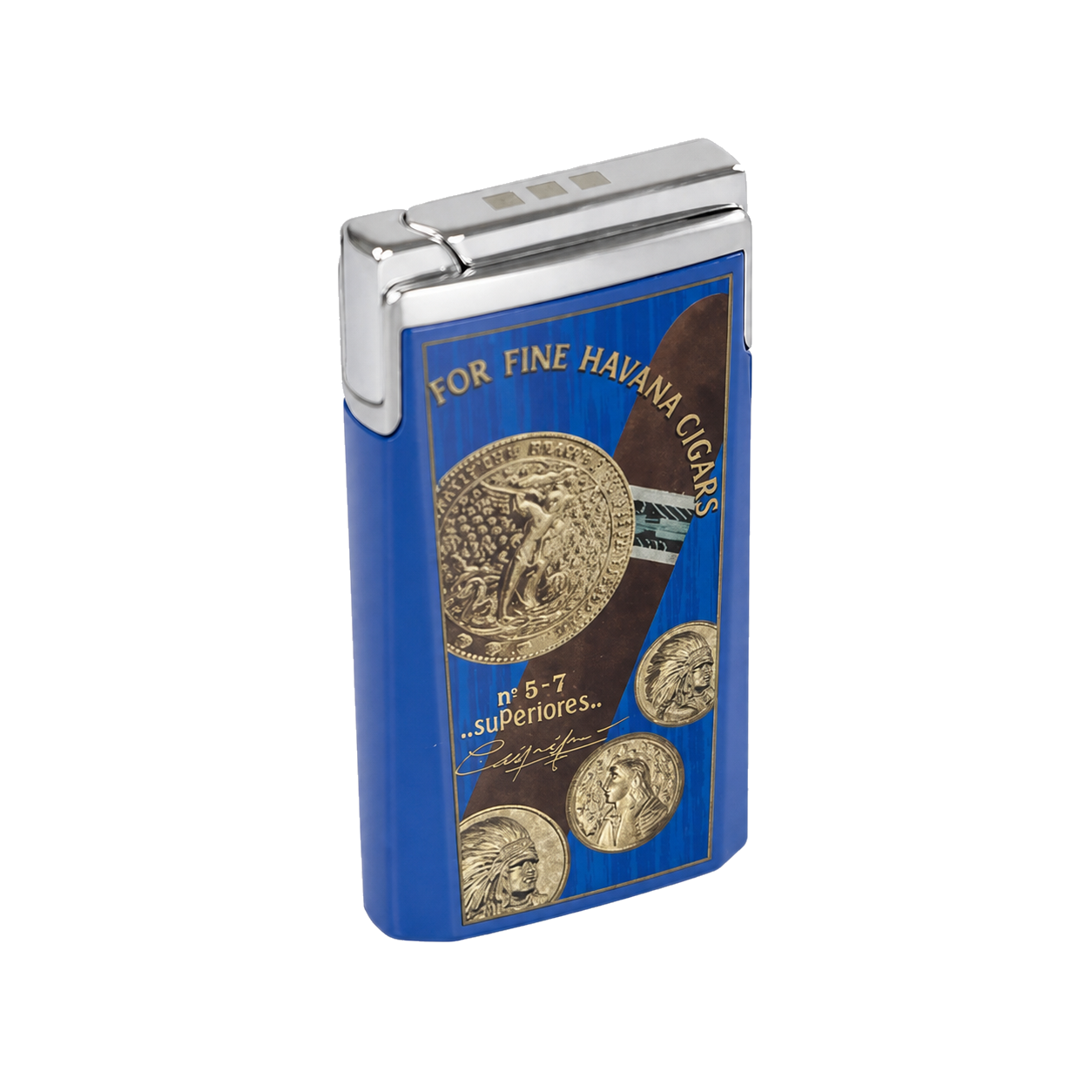 Briquet Elie Bleu Jet J15 Médaille Bleu