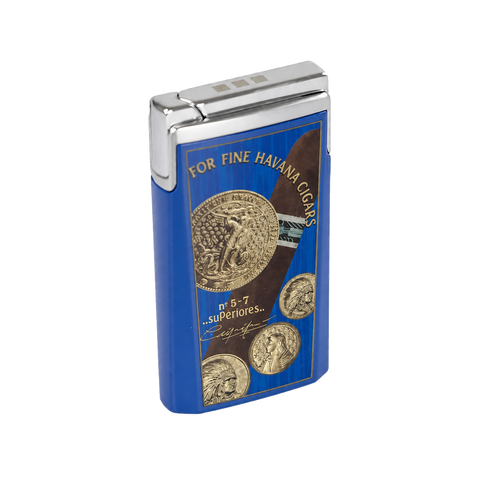 Briquet Elie Bleu Jet J15 Médaille Bleu