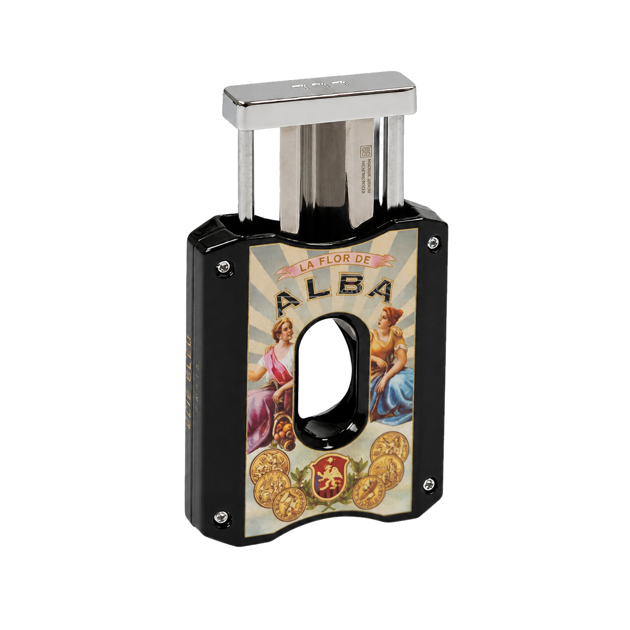 Coupe-cigare Elie Bleu V-Cut Alba Noir