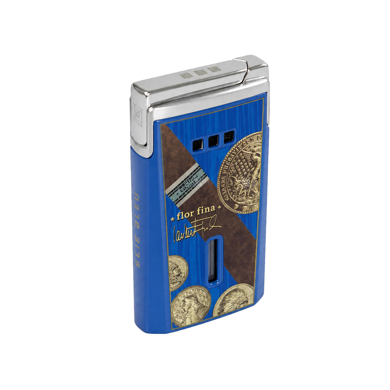 Briquet Elie Bleu Jet J15 Médaille Bleu