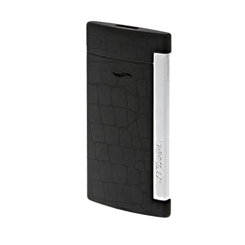 Briquet S.T. Dupont Slim 7 Croco Dandy Noir
