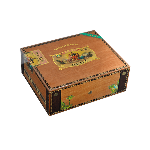 Humidor Elie Bleu Flor de Alba – Acajou Blond – 75 cigares