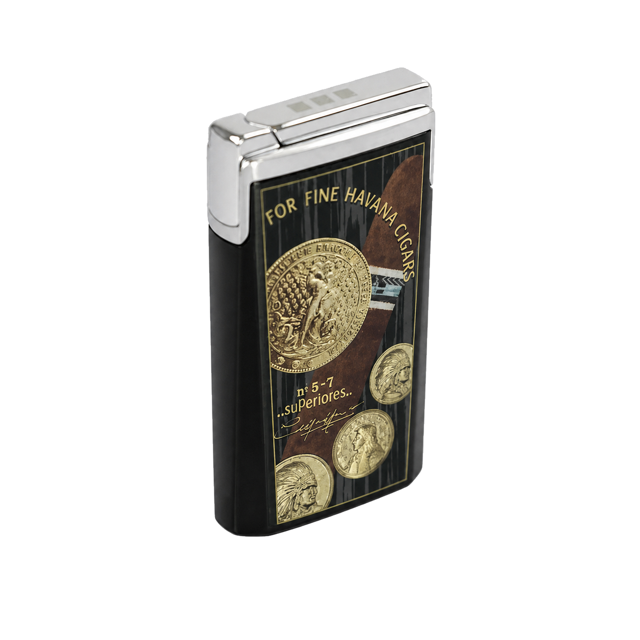 Briquet Elie Bleu Jet J15 Médaille Noir
