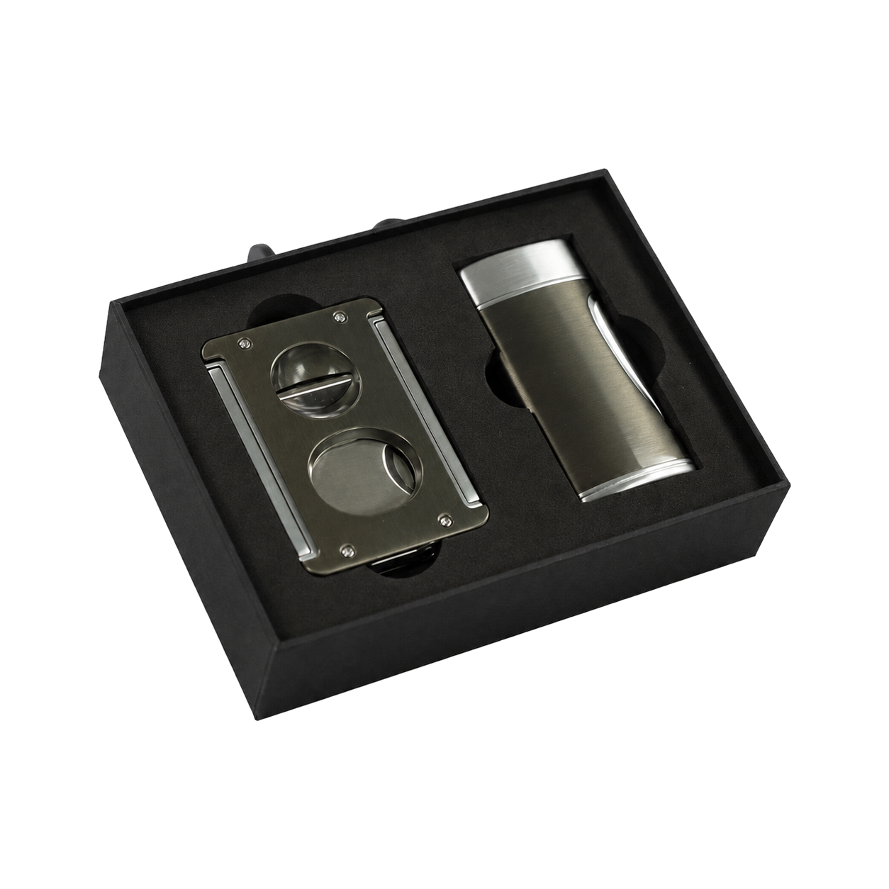 Set Coupe-cigare & Briquet Tycoon Gunmetal