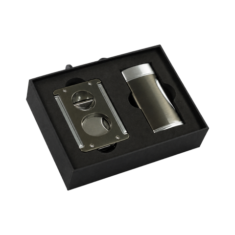 Set Coupe-cigare & Briquet Tycoon Gunmetal