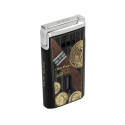 Briquet Elie Bleu Jet J15 Médaille Noir