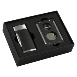 Set Coupe-cigare & Briquet Tycoon Noir