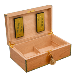 Humidor Elie Bleu Médaille Acajou – 120 cigares