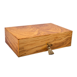 Humidor Elie Bleu Olive Wood – 110 cigares