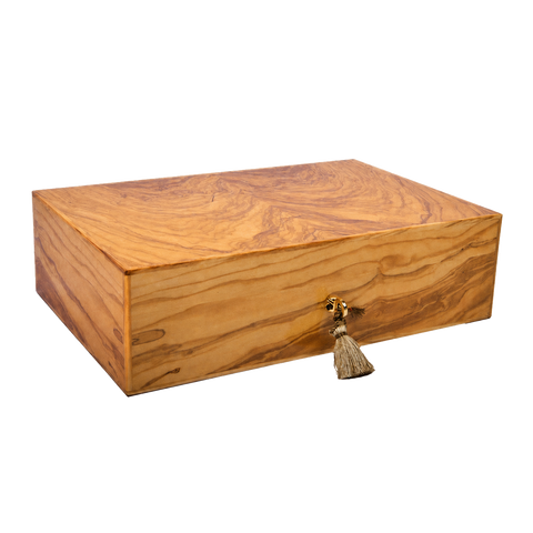 Humidor Elie Bleu Olive Wood – 110 cigares