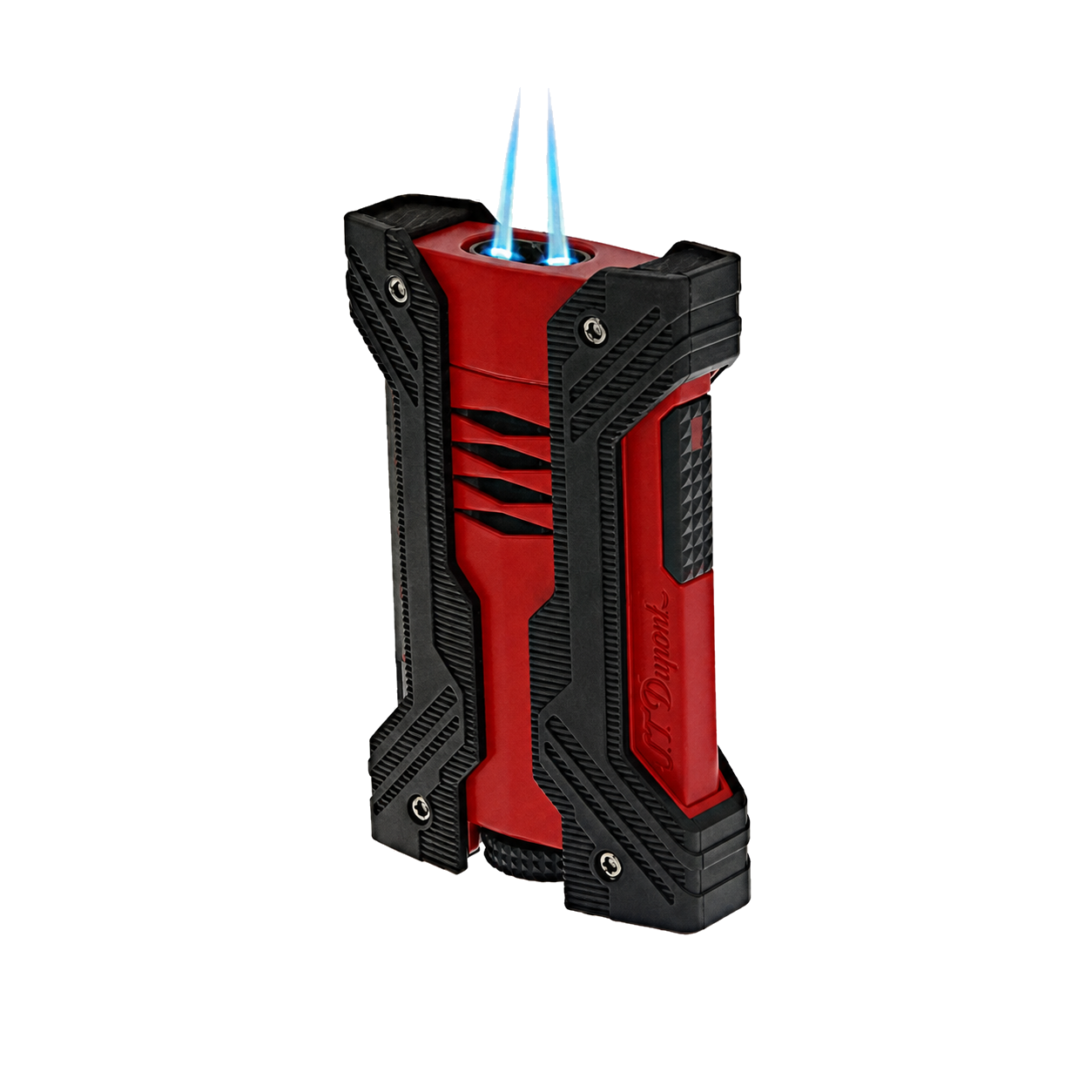 Briquet S.T. Dupont Défi Xxtreme noir et rouge mat