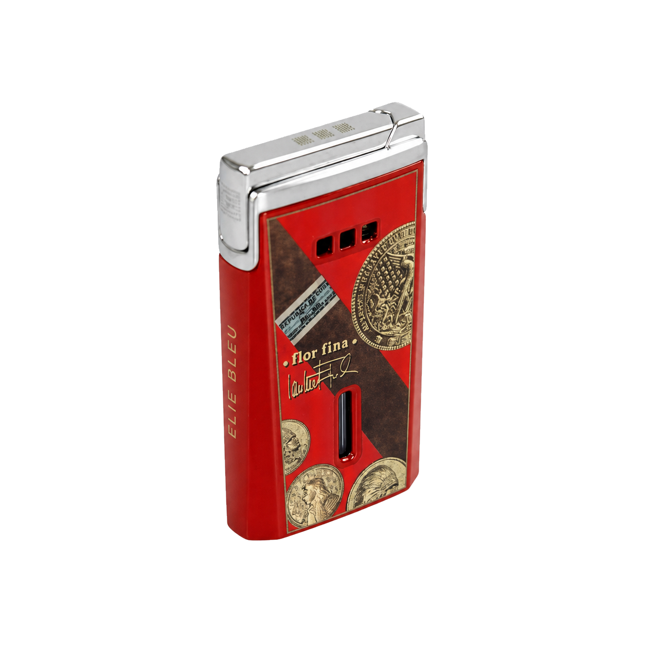 Briquet Elie Bleu Jet J15 Médaille Rouge