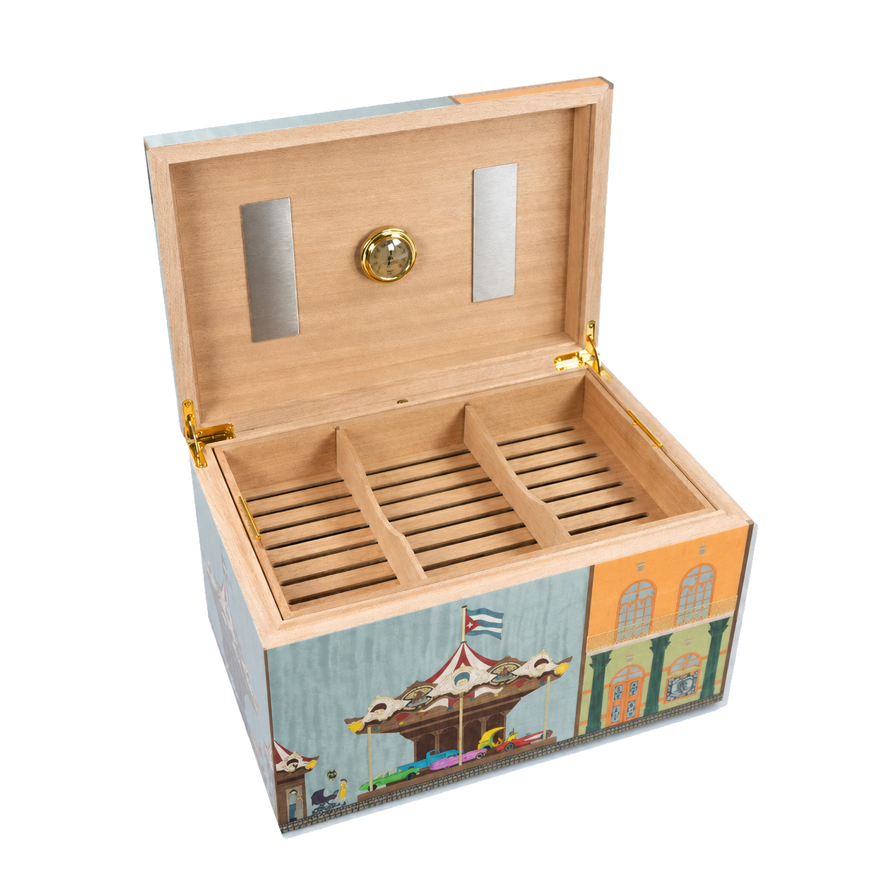Humidor Elie Bleu Casa Cubana – Carousel – 125 cigares