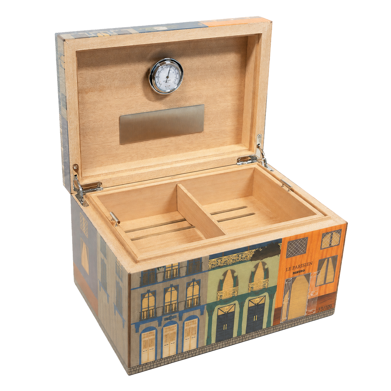 Humidor Elie Bleu Casa Cubana Le Parisien Nuit – 75 cigares