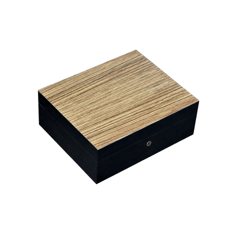 Humidor Elie Bleu Classique – Zebrano – 75 cigares