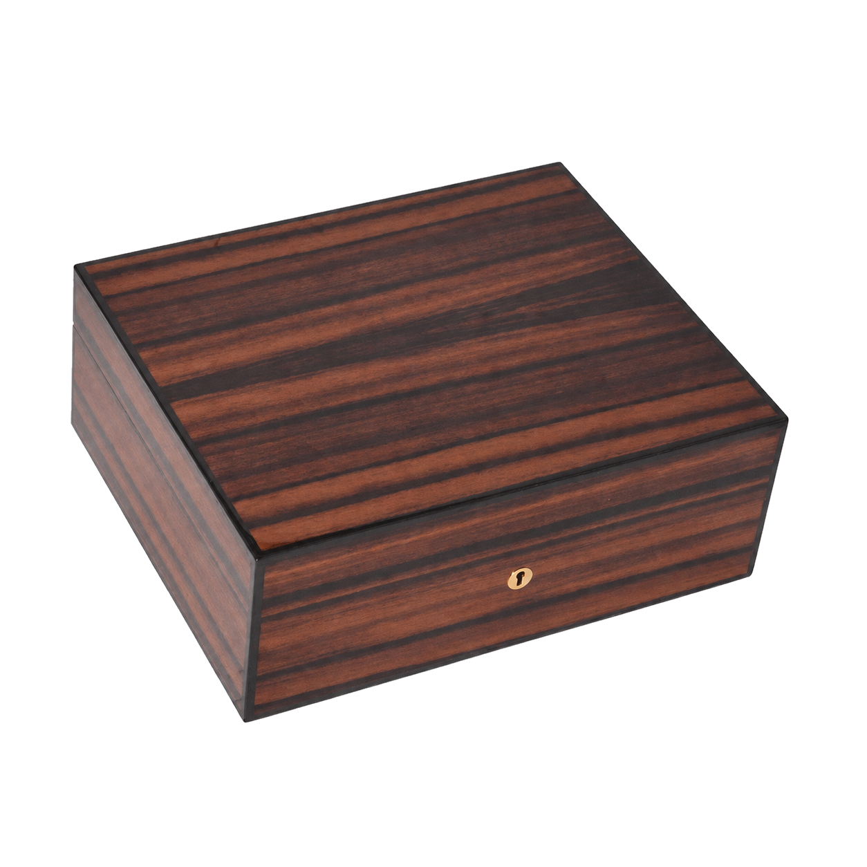 Humidor Elie Bleu Ebène de Macassar – 75 cigares