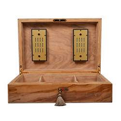 Humidor Elie Bleu Olive Wood – 110 cigares